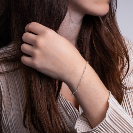 Bracelet Cœur Doré Jaune ag925 - 2