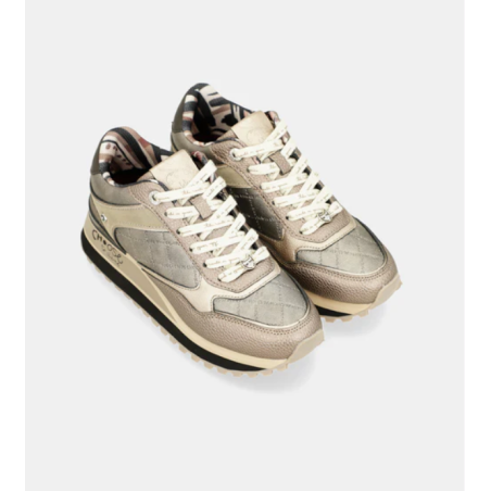 BASKETS COMPENSÉES MÉTALLISÉ 37