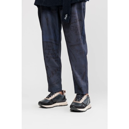 BASKETS BLEU MARINE ET BEIGE 40 - 2