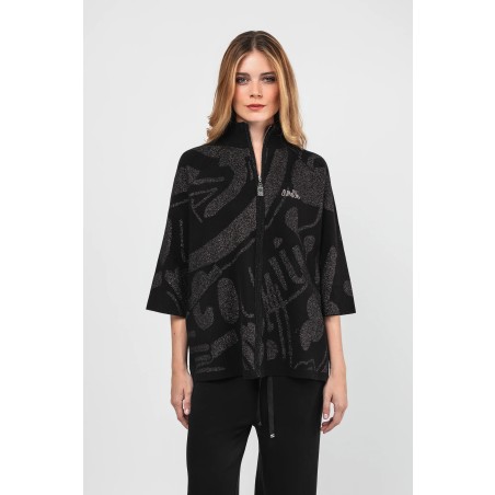 GILET NOIR ET ARGENTÉ TU - 2