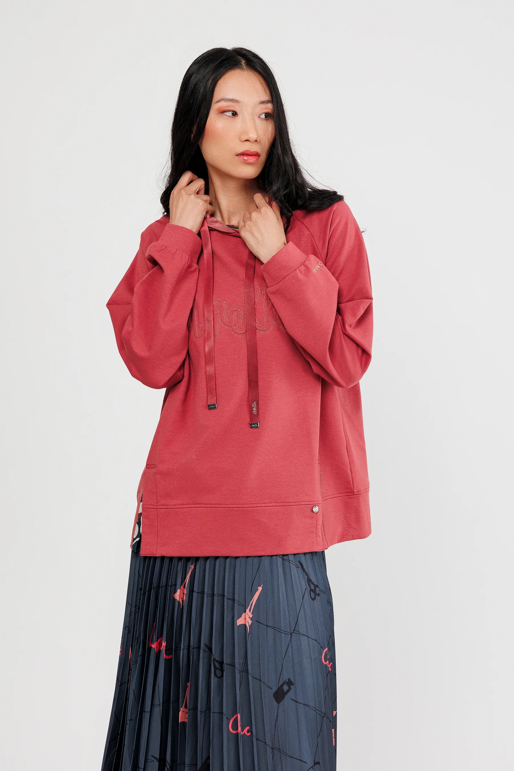 SWEAT À CAPUCHE ROUILLE L/XL