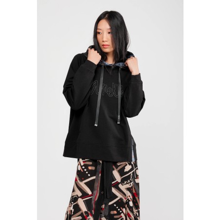 SWEAT À CAPUCHE NOIR L/XL