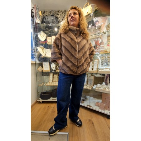 PONCHO Fourrure artificielle