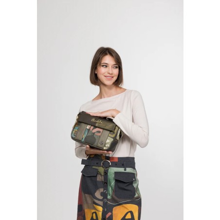 Sac bandoulière à rabat imprimé Amphora - 2