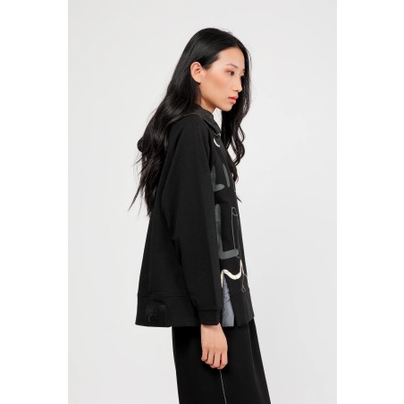 SWEAT À CAPUCHE NOIR NATURE KOKO L/XL Anekke - 2