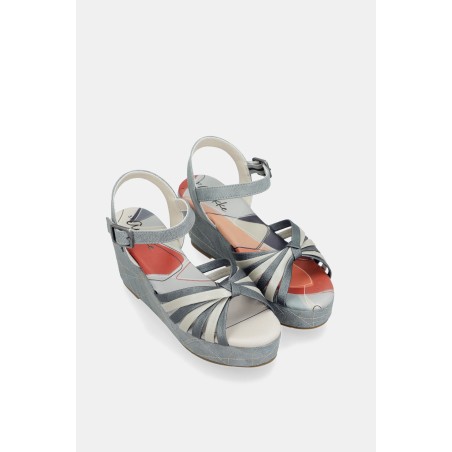 Anekke Sandales Compensées Bleue 39 - 2