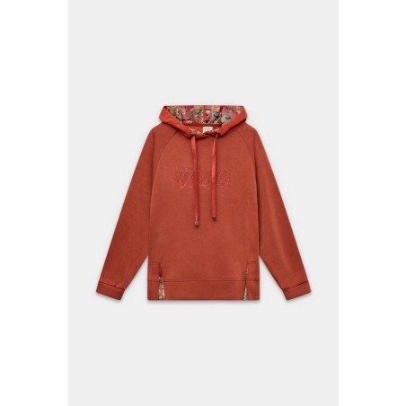 Sweat a capuche Anekke brique L/XL 