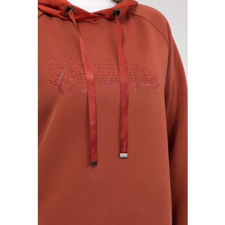 Sweat a capuche Anekke brique L/XL  - 2